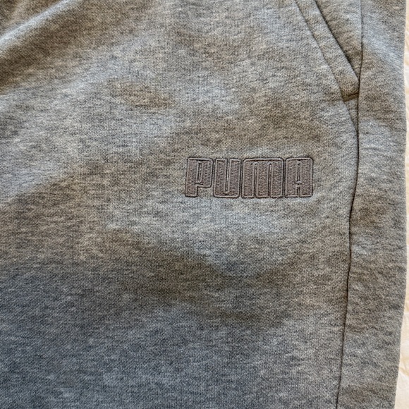 Puma Gray Fleece-Lined Sweatpants - Picture 2 of 7